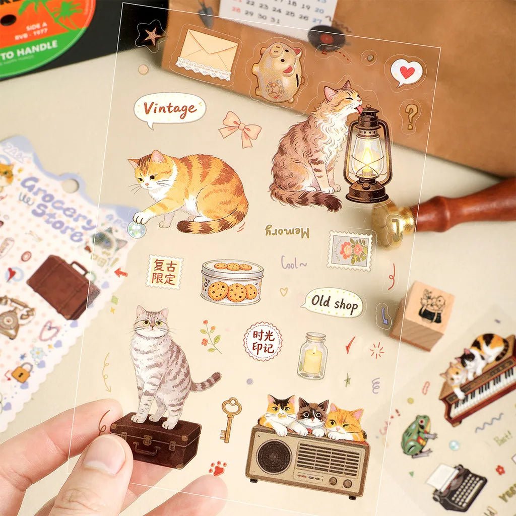 Journamm Junk Journal Stickers — 4 Sheet Journaling Supplies Pack