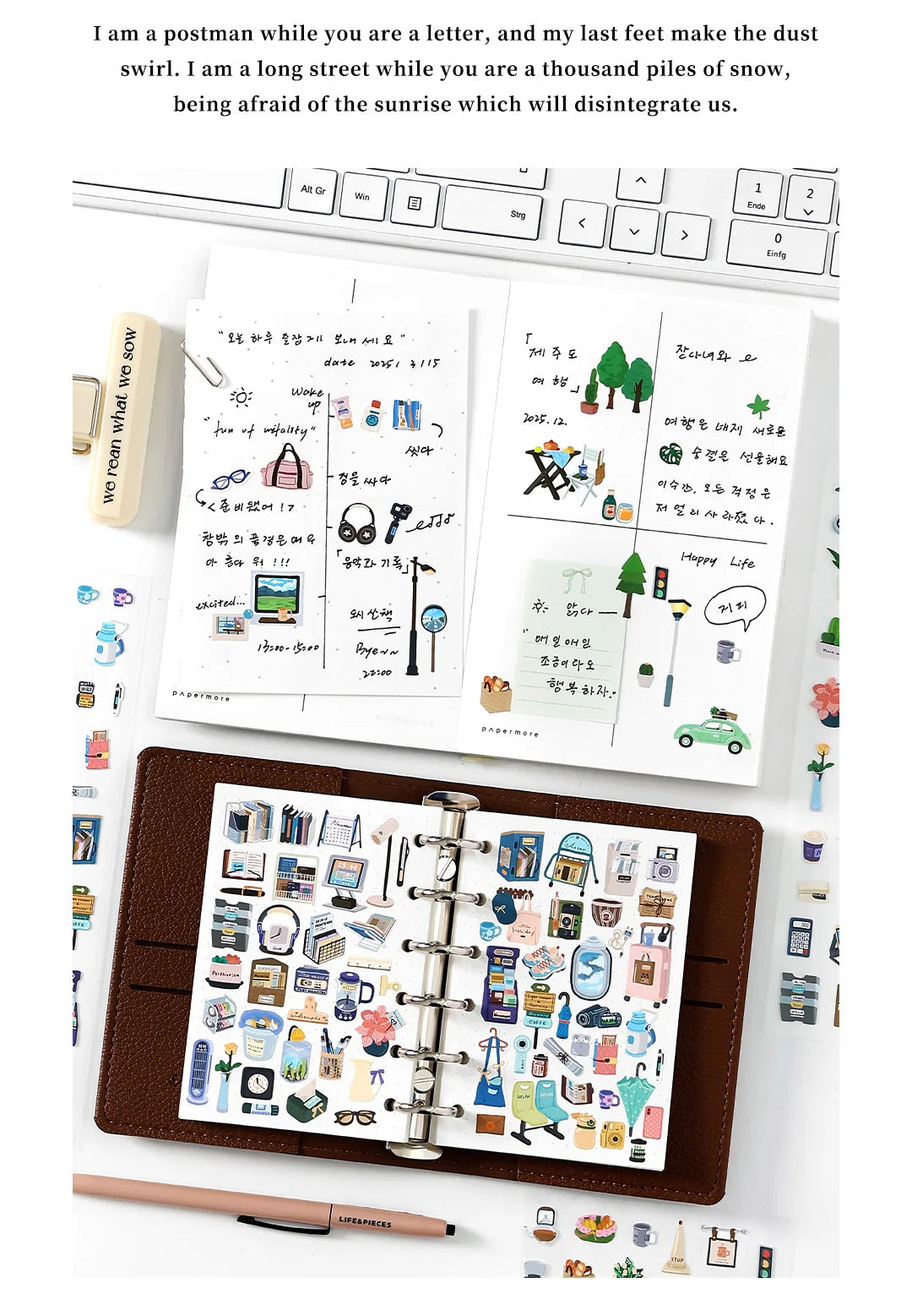 Cute Scrapbooking Stickers — Junk Journal Craft Supplies