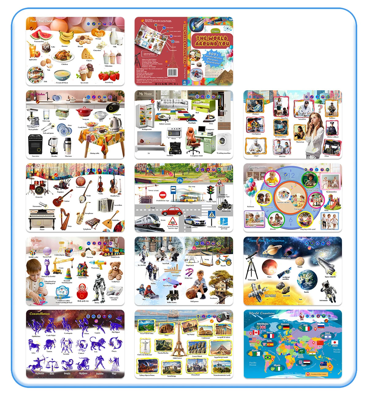 The World Around You — Interactive English Sound Books for Children