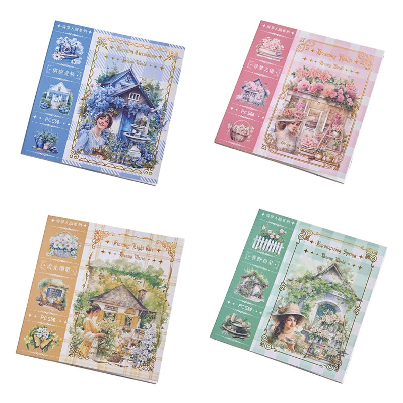 Garden Journal Stickers — 50 Sheet Junk Journaling Sticker Book