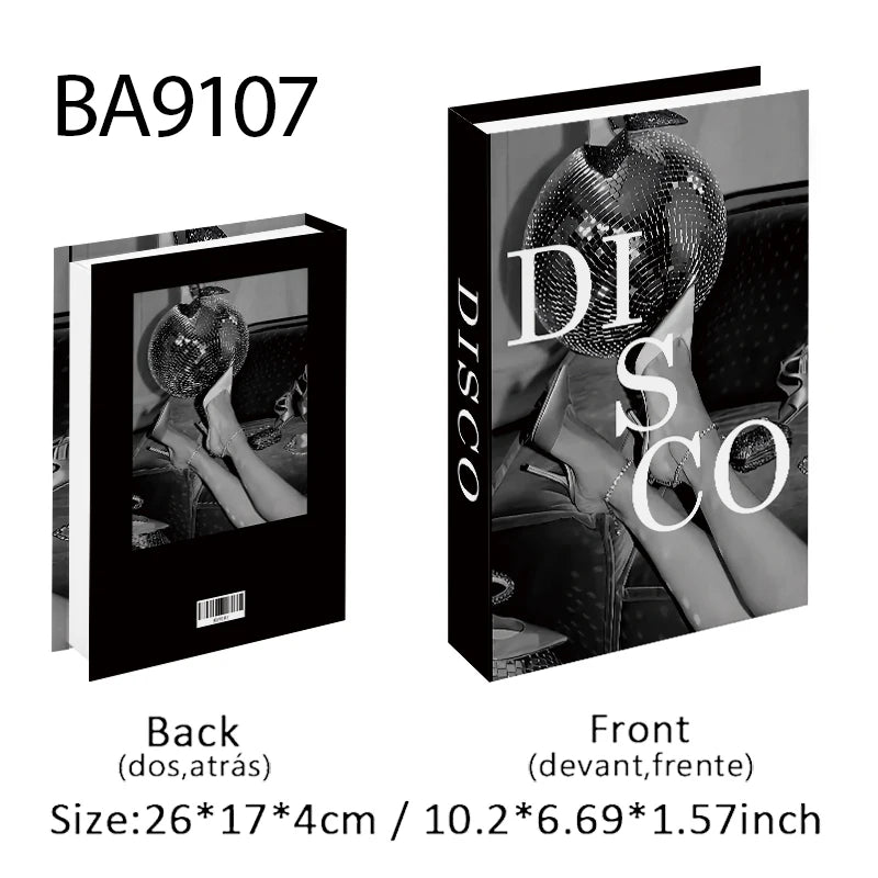 Perfume Luxury Fake Book Storage Box Interior Decoration Paris Decorative Books Design Ornament Coffee Table Shelf Home Decor
