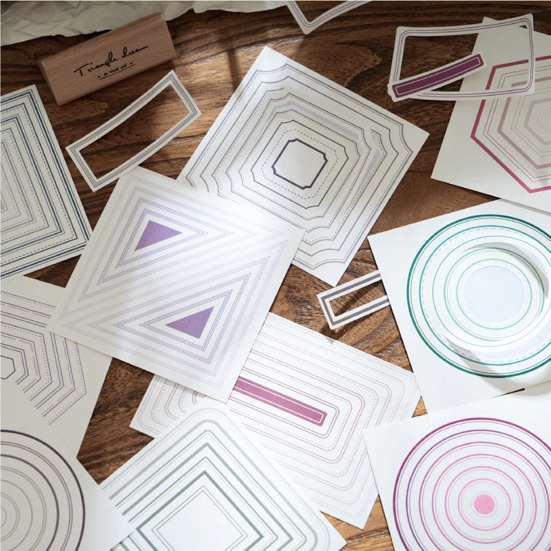 Scrapbooking Frame Stickers — 20pcs Junk Journal Border Labels