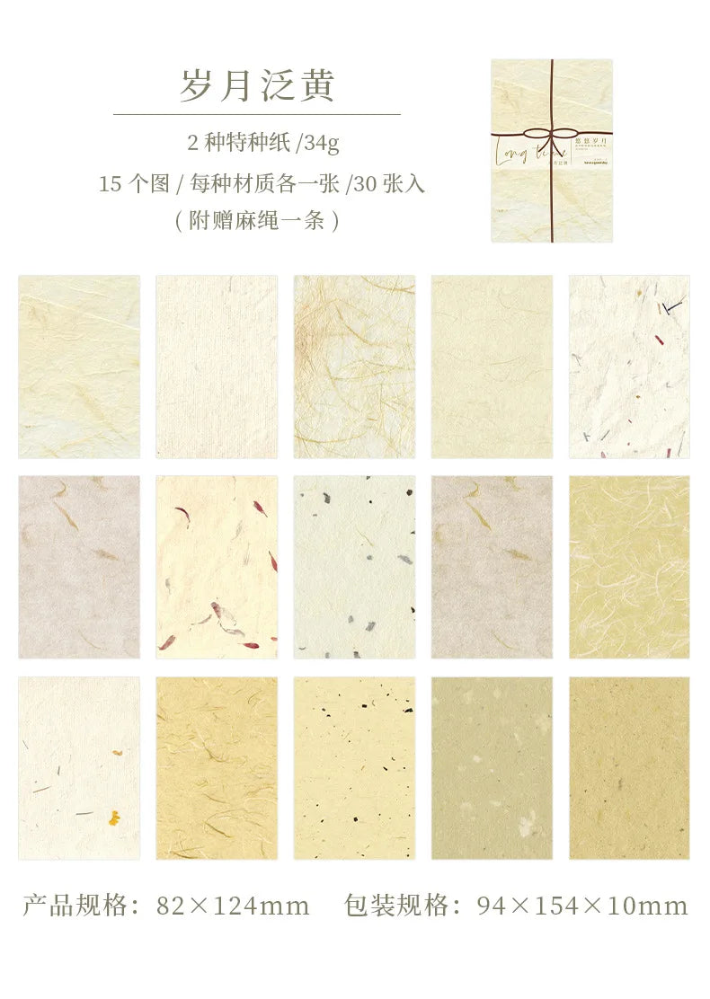 30 pcs Solid color texture material paper Planner Decorative Diary Album handmade DIY Scrapbooking Background paper