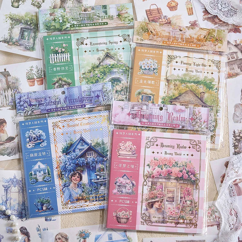 Garden Journal Stickers — 50 Sheet Junk Journaling Sticker Book