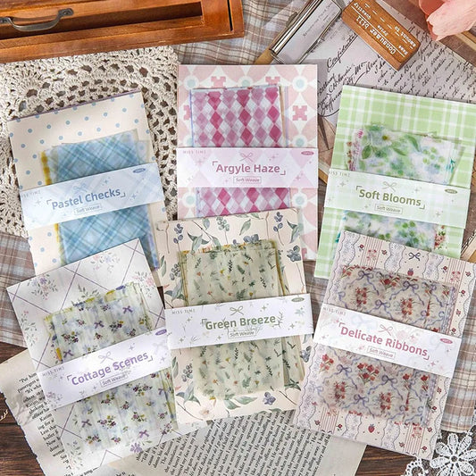 30 sheets Retro Simple Literary Style Background Paper, DIY Collage Base Material Paper for Journaling Scrapbooking