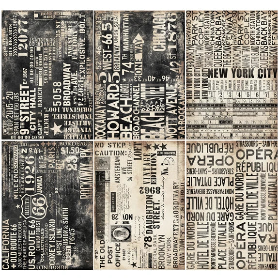 6 Sheet Vintage Newspaper Phrase Stickers Junk Journal Ephemera Background Paper Sticker DIY Album Scrapbooking Material
