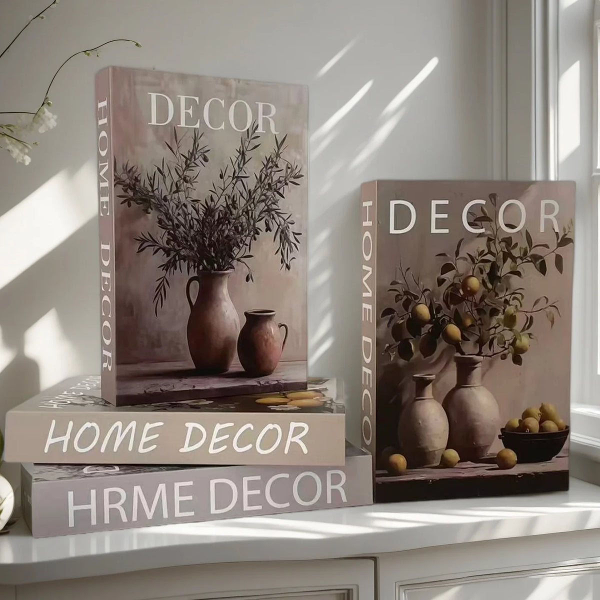 Coffee Cup Fake Books Decoration — Luxury Home Décor