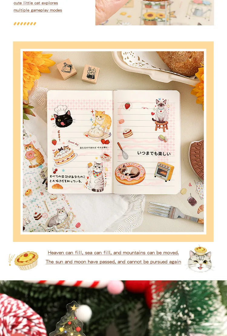 Journamm Junk Journal Stickers — 4 Sheet Journaling Supplies Pack