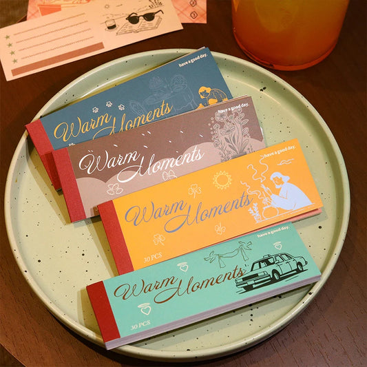 Journal GO 30pages Collage Junk Journal diy Sticker Warm Moments Stickers for Scrapbook Planner Card diy Material Papers