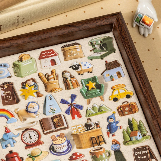 Junk Journal Sticker Pack — 30 Sheets Scrapbooking Supplies