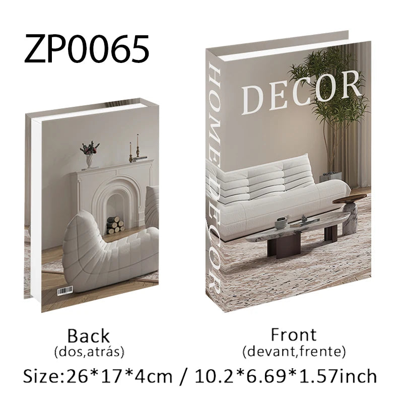 Perfume Luxury Fake Book Storage Box Interior Decoration Paris Decorative Books Design Ornament Coffee Table Shelf Home Decor