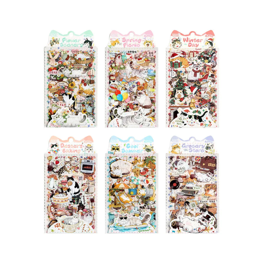 Journamm Junk Journal Stickers — 4 Sheet Journaling Supplies Pack