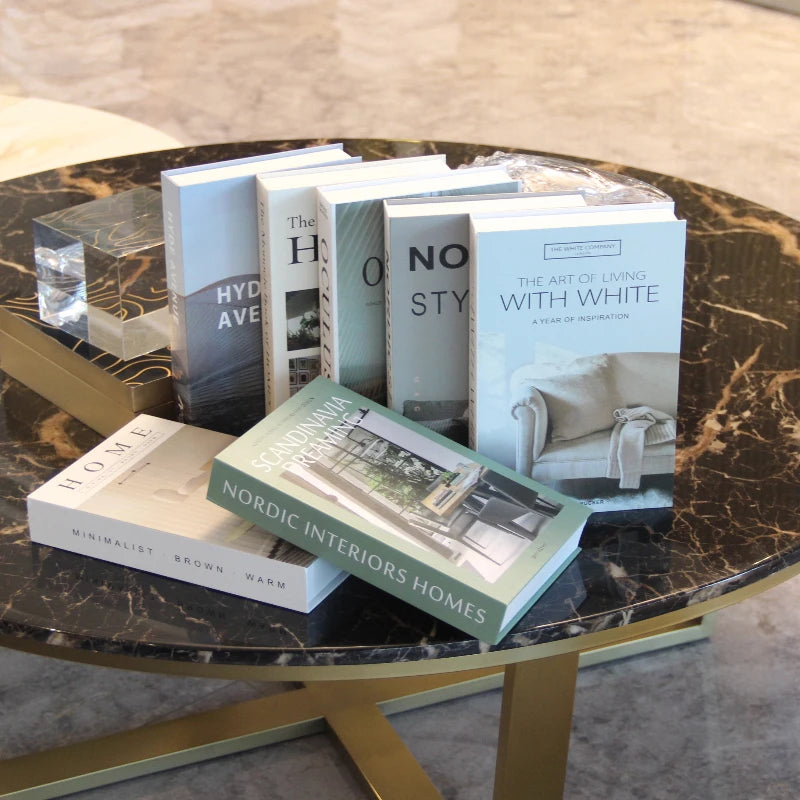 Coffee Cup Fake Books Decoration — Luxury Home Décor