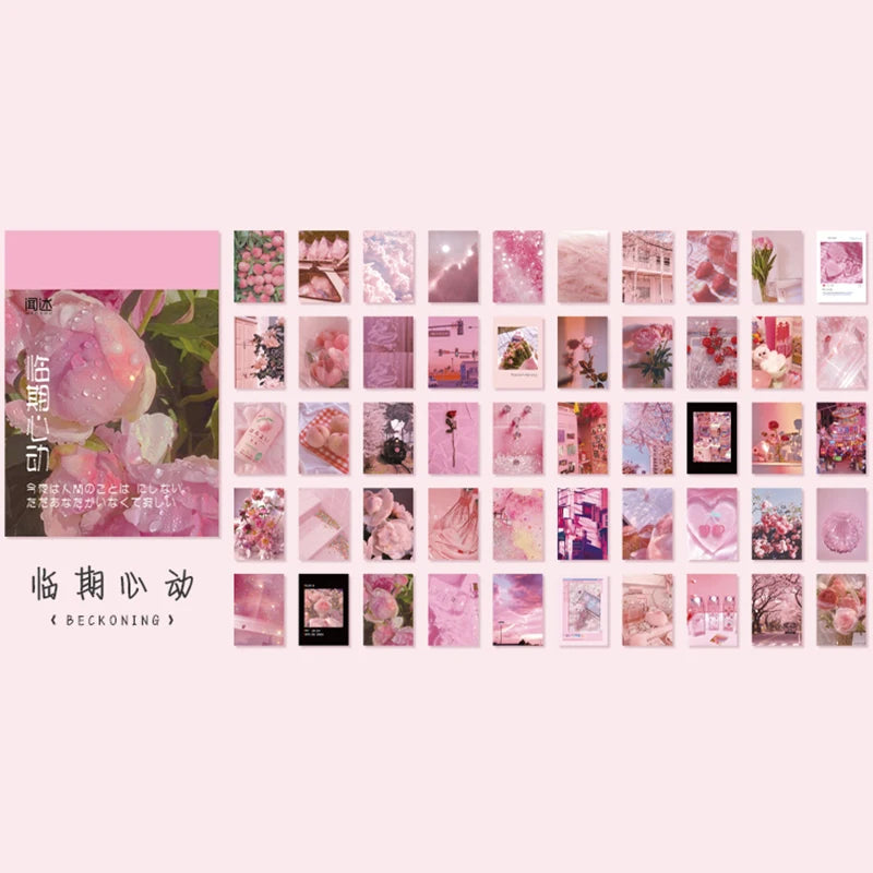 50-366pcs Craft Vintage Scrapbooking Paper Kawaii Art Junk Journal Deco Sticker Natural Collection DIY Material Paper