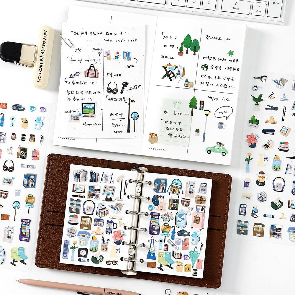 Cute Scrapbooking Stickers — Junk Journal Craft Supplies