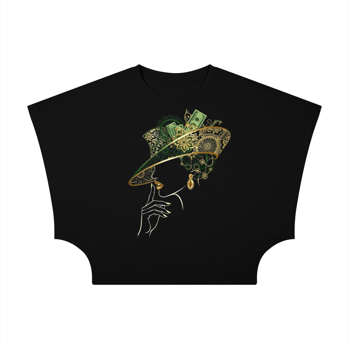 Tops,Tshirt,Blouse,Gift,Forher,Birthday,Graduation,Celebration,Green,Money,Rich,Oldmoney,Hat,Casualwear,Smartwear,Streetwear,Smart,Casual,Party,Partywear,Love,Selflove,Empowerment,Boss,Bosslady,Girls,Girlfriend,Women,Mother,Grandmother,Wealth,Manifestation