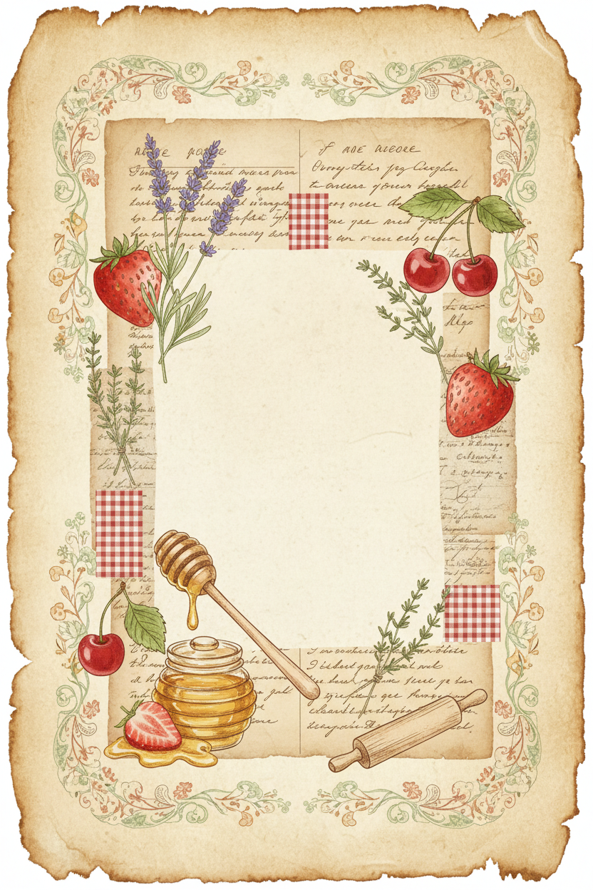 Cottagecore Kitchen Junk Journal Paper