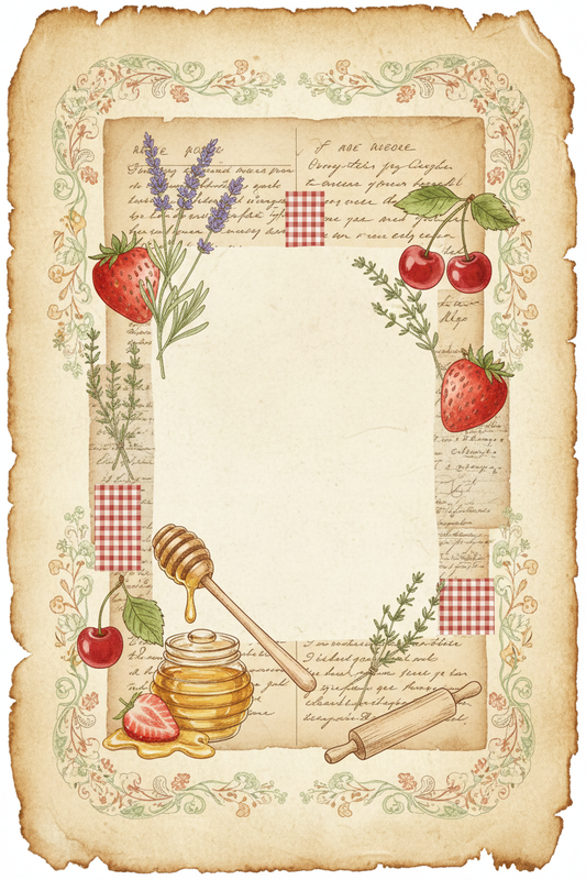 Cottagecore Kitchen Junk Journal Paper