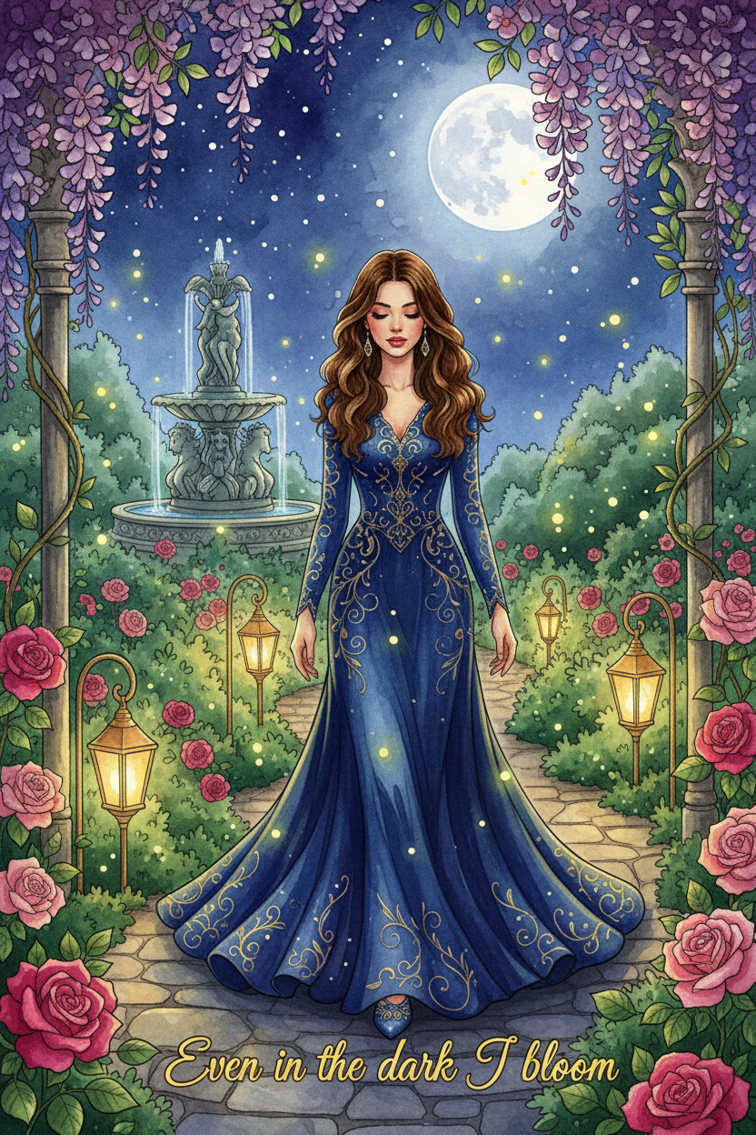 Moonlit Garden Coloured